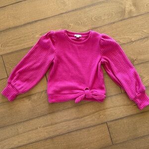 Habitual Pink Ribbed Kids Blouse